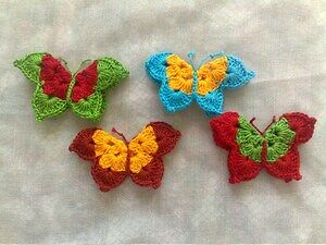 Gehäkelte Schmetterlinge - MyCrocheting