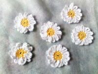 Gehäkelte Gänseblümchen in weiß - MyCrocheting
