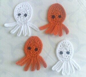 Gehäkelter Octopus Aufnäher - MyCrocheting