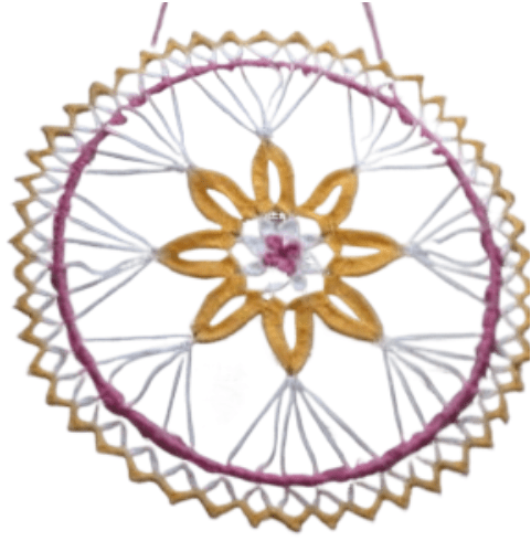 Homedecor mit Popcornmaschen häkeln