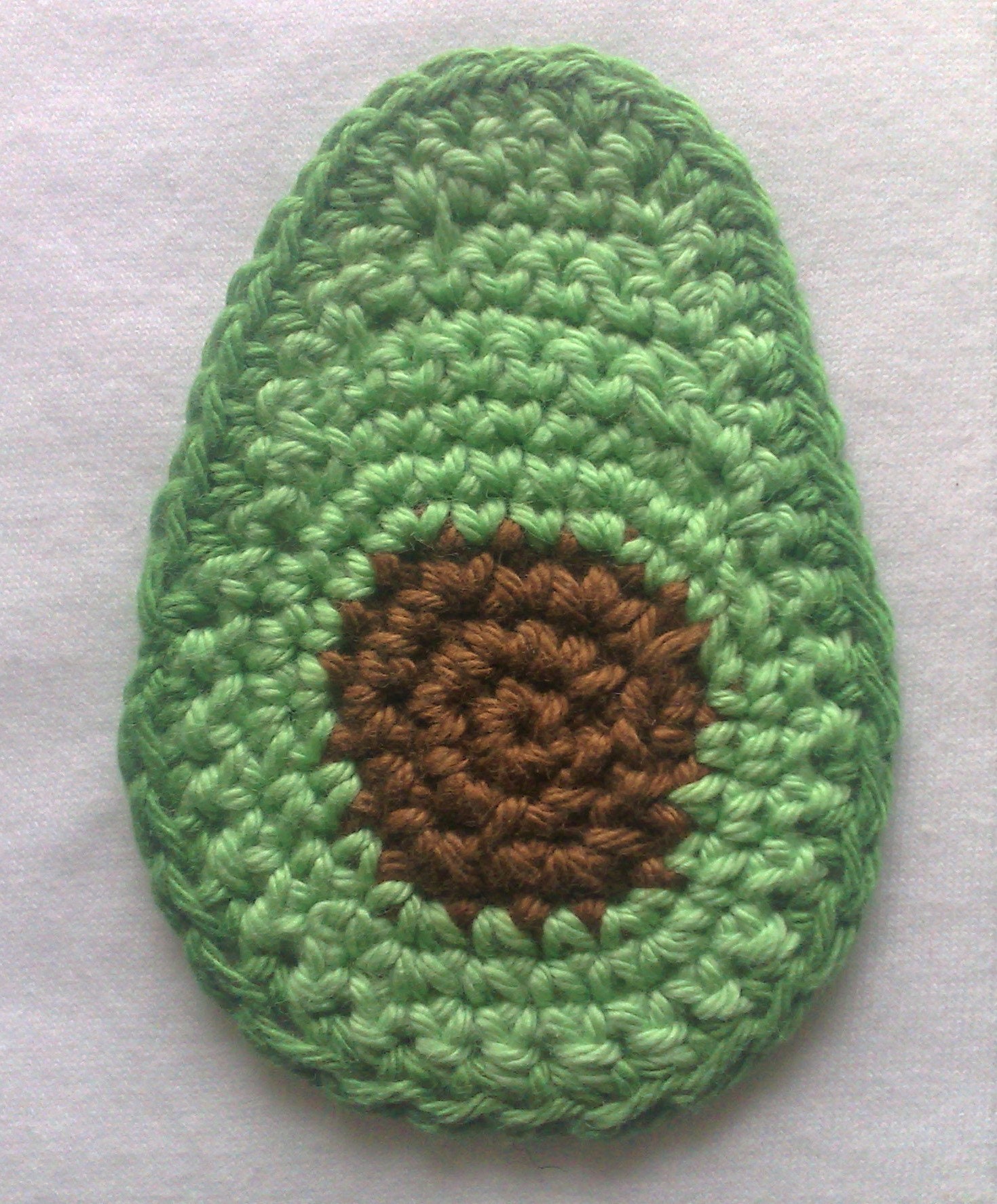 Gehäkelte Avocado Applikation süßer Lebensmittel Aufnäher