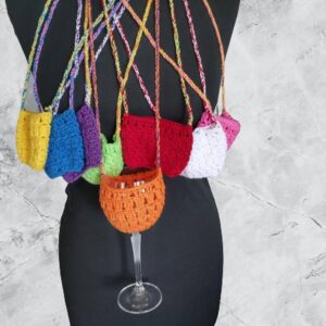 Weinglashalter - 8 Stück gehälte Glashalter zum umhängen