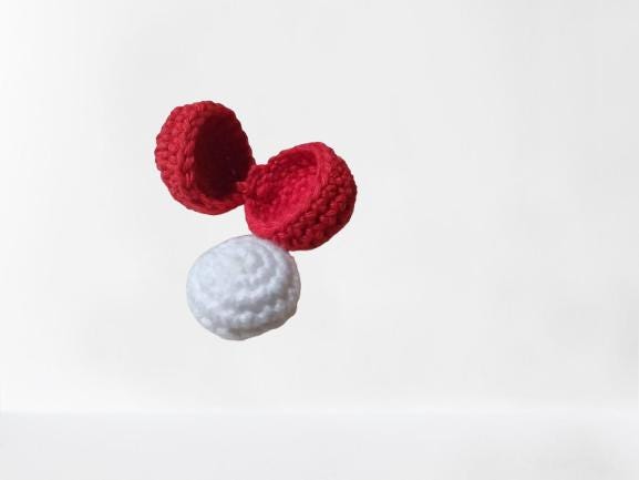 Babybel - Amigurumi Plüsch Mini Baby Käse – Bild 3